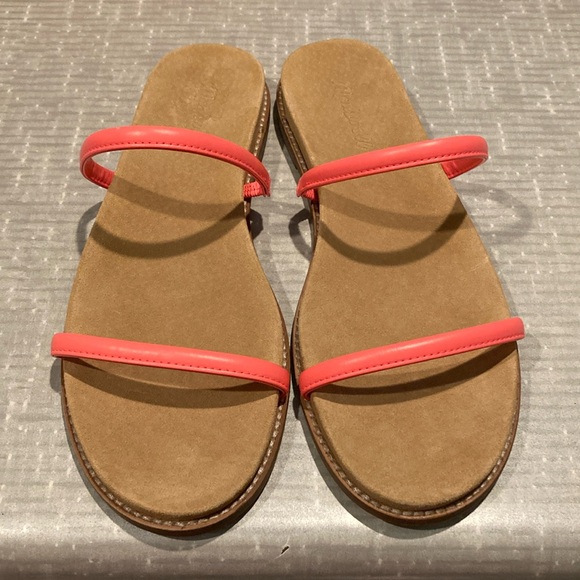 Madewell Bare Slide Sandal Electric Pink Size 9 - Picture 1 of 8